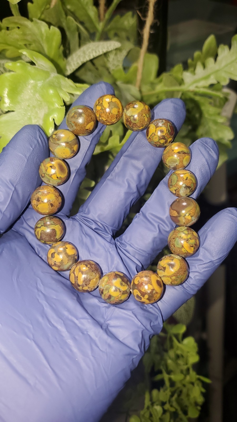 Fruit Jasper 12.2mm Bead Bracelet Crystal