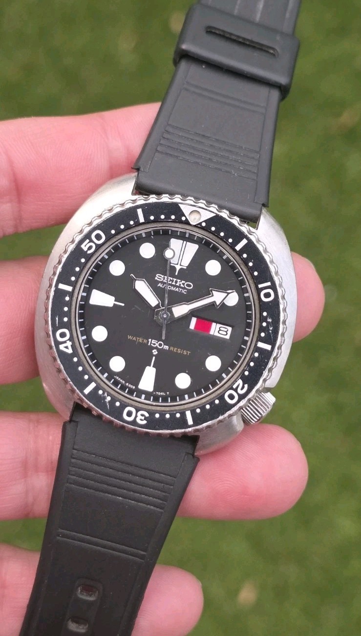 VINTAGE 1980 SEIKO 6309 7040 AUTOMATIC TURTLE DIVER Men’s Watch All ORIGINAL