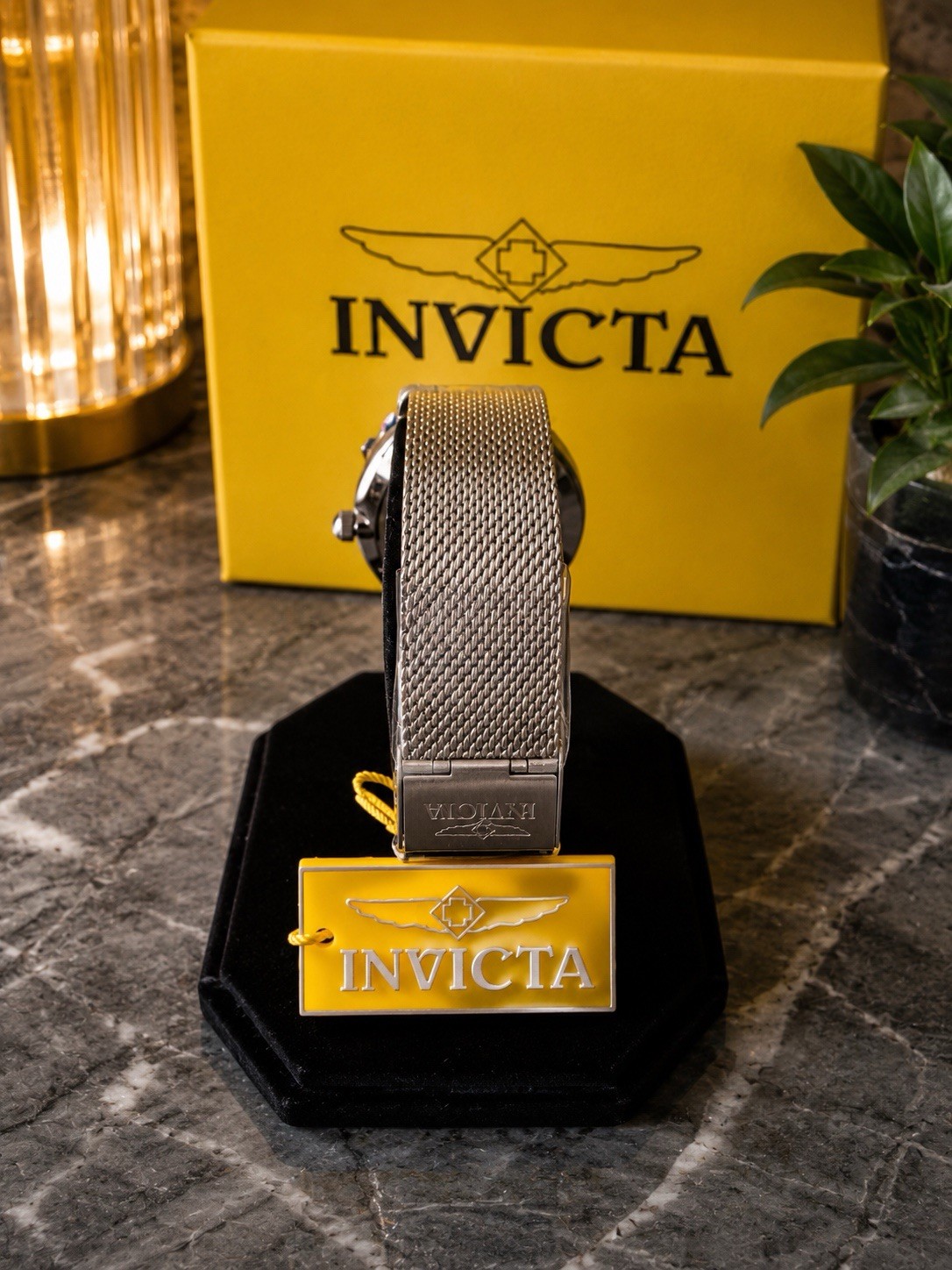 Invicta 48844 Angel Unisex 38mm Wrist Watch Stainless Steel w/ Blue Dial NEW!