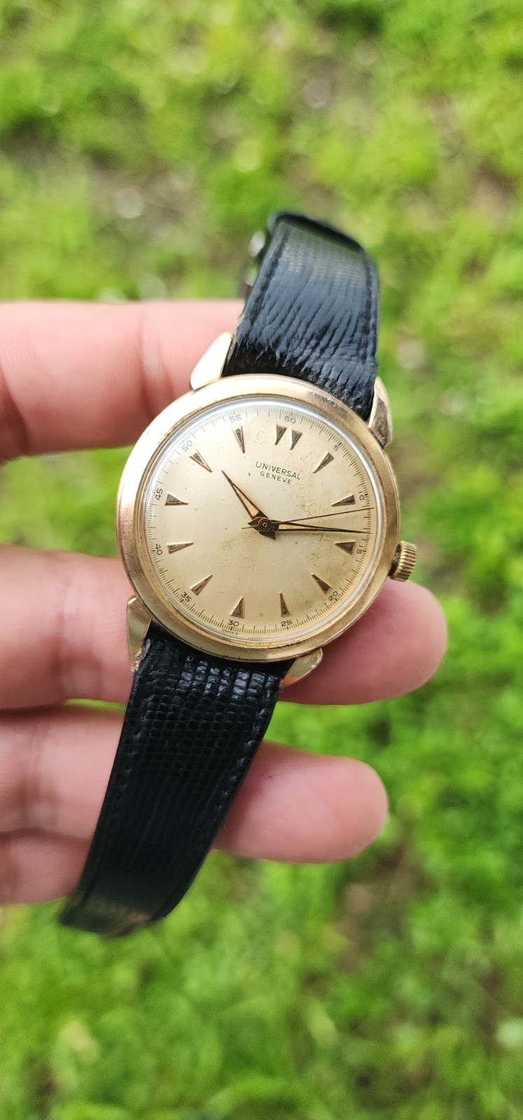 VINTAGE 1950’S UNIVERSAL GENEVE MANUAL CAL 332 Gold Filled MEN’S WATCH