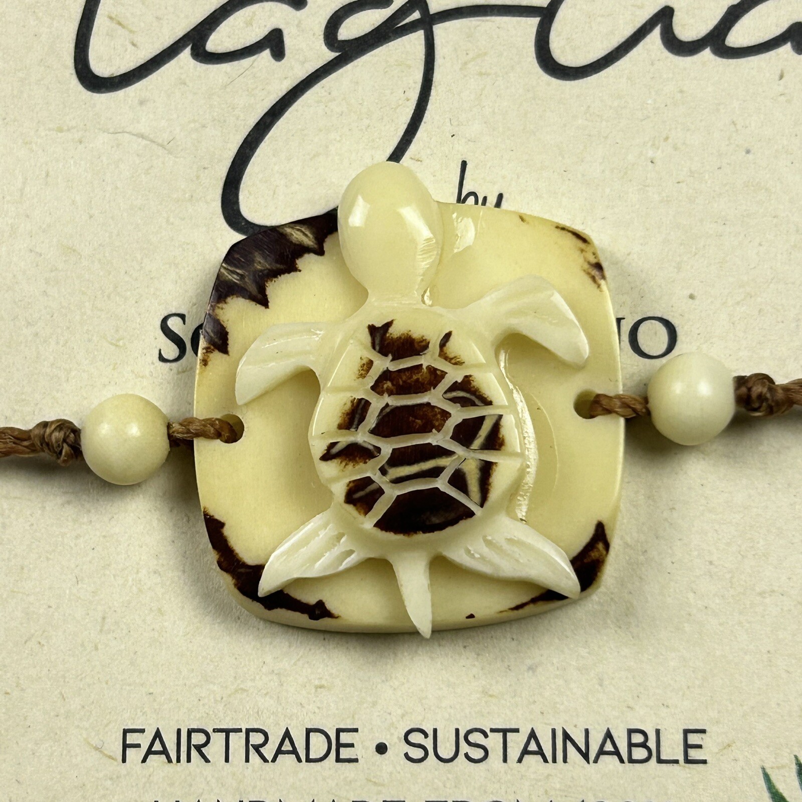 Fair Trade Tagua Nut Organic Bracelet Jewelry (Sustainable & Eco-Friendly)