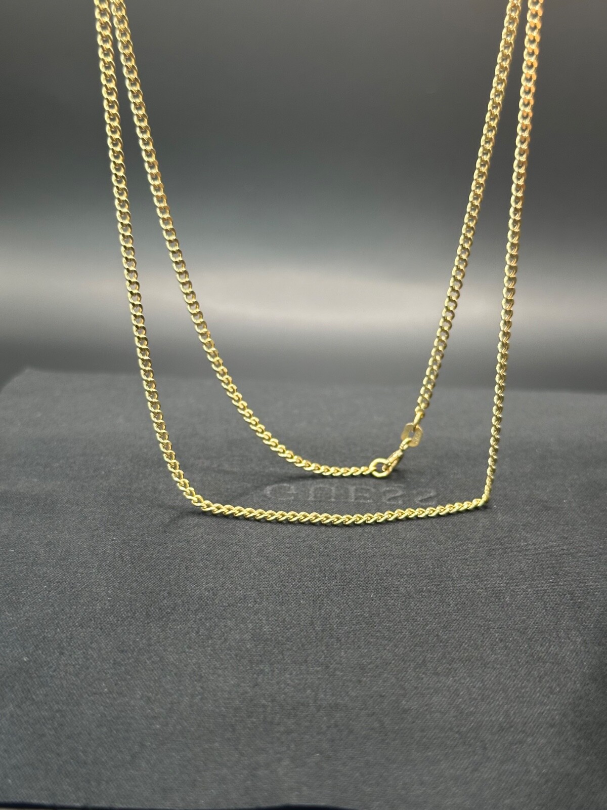 14K Yellow Gold Curb Link Chain Necklace 18″2.2mm 2.75g 585 Stamped Real Genuine