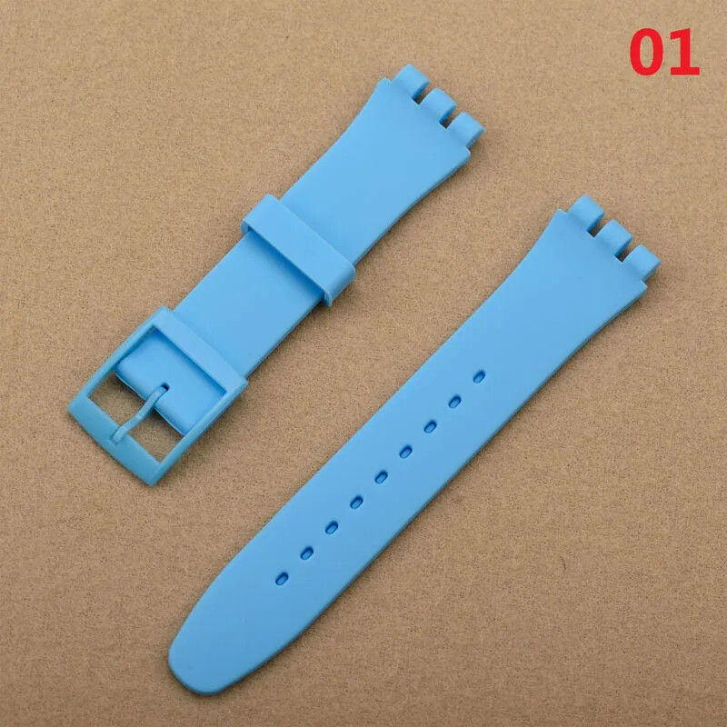 Wrist-Watch Band Strap For Swatch 16 /17 /19 / 20mm Rubber Silicone Replacement