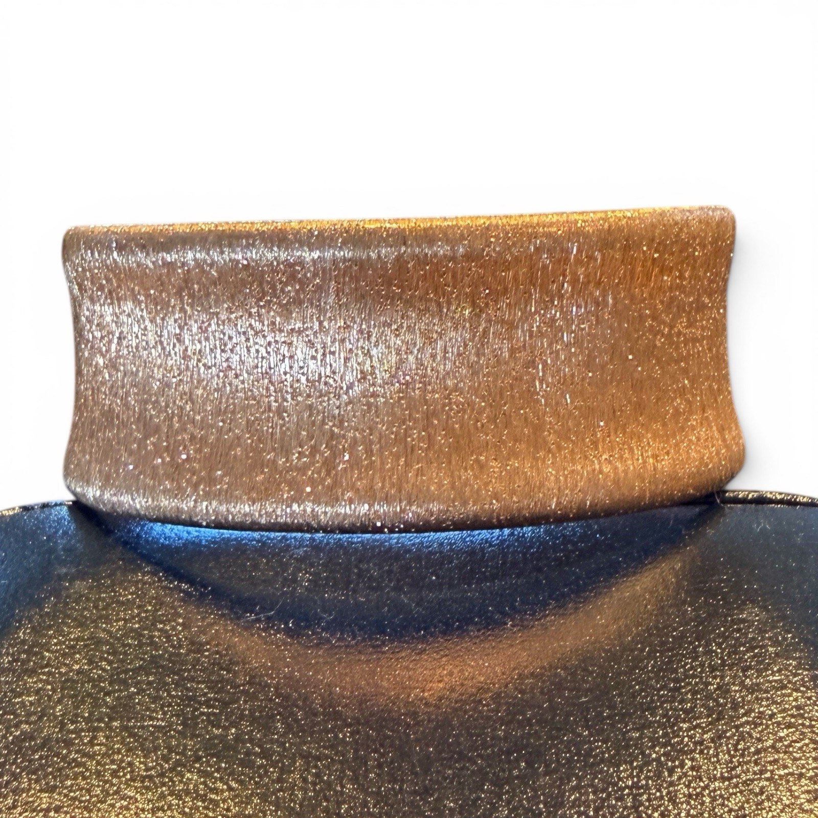 Royal Chain, Inc stamped 925 Italy Copper Colored Cuff Bracelet