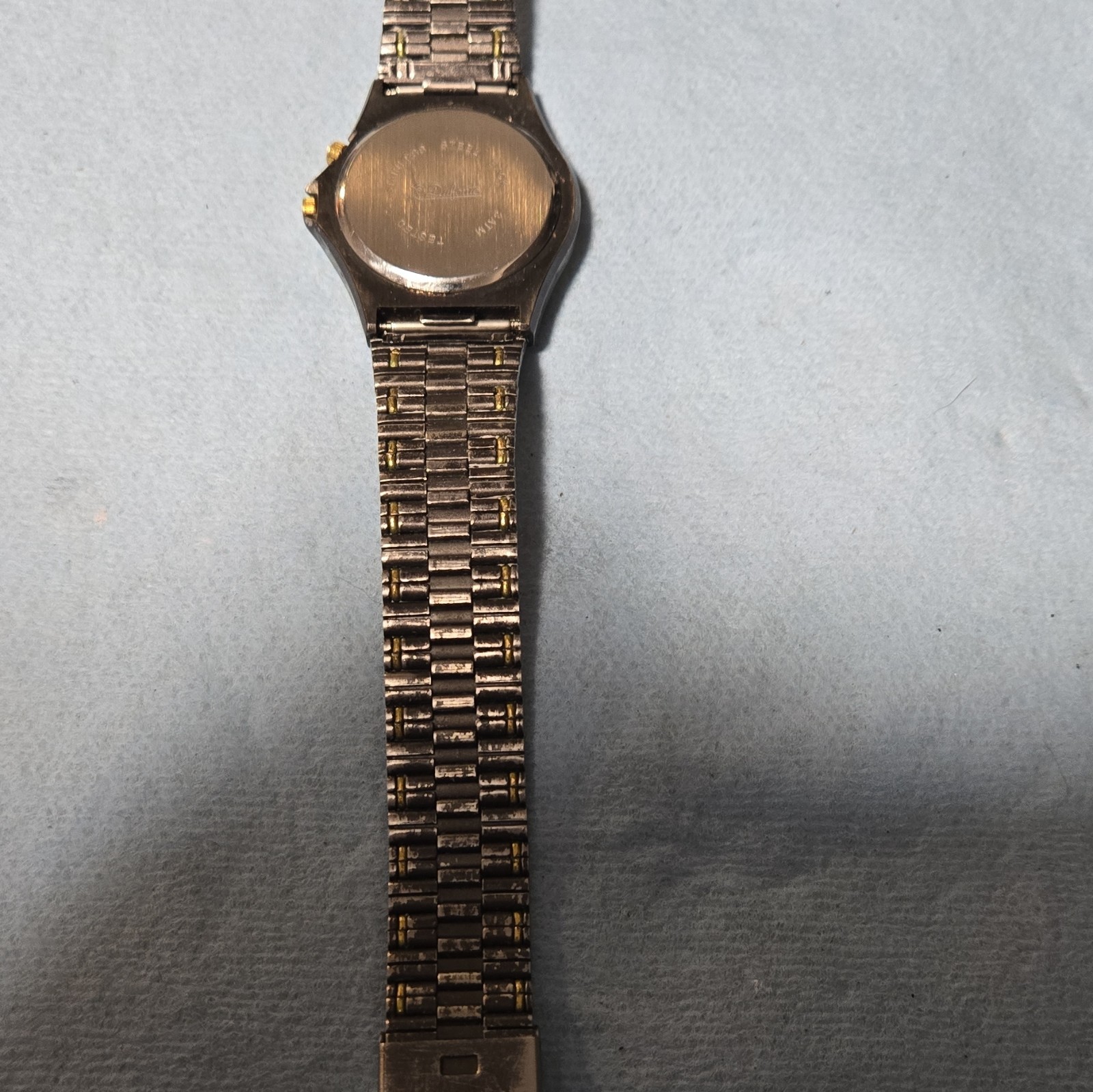 Dufonte Lucien Piccard Quartz Analog 3 ATM Black/Gold Bracelet Gray Dial 32mm