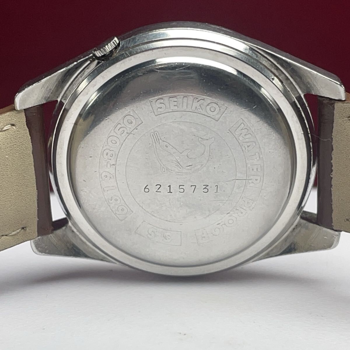 Vintage 1966 SEIKO Sportsmatic 5 6619-8050 Automatic 21J Made in Japan Dolphin
