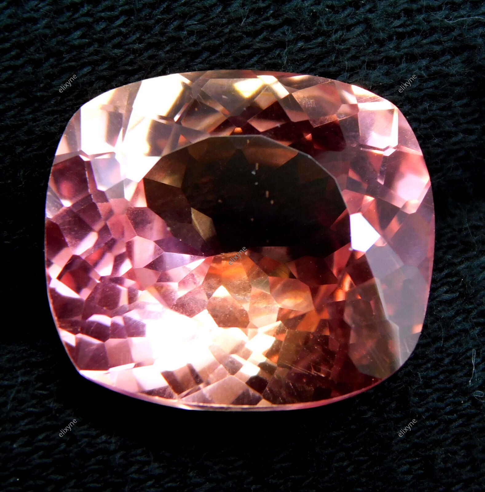 Extremely Rare Natural Padparadscha Sapphire Cushion 20+ Ct Certified Gemstone