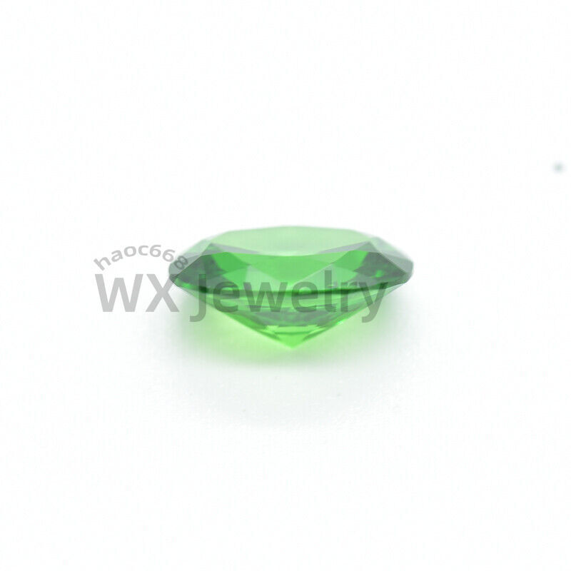 Top Quality synthetic Gemstone Loose Cubic Zirconia 2x3mm-13x18mm Oval Cut Green
