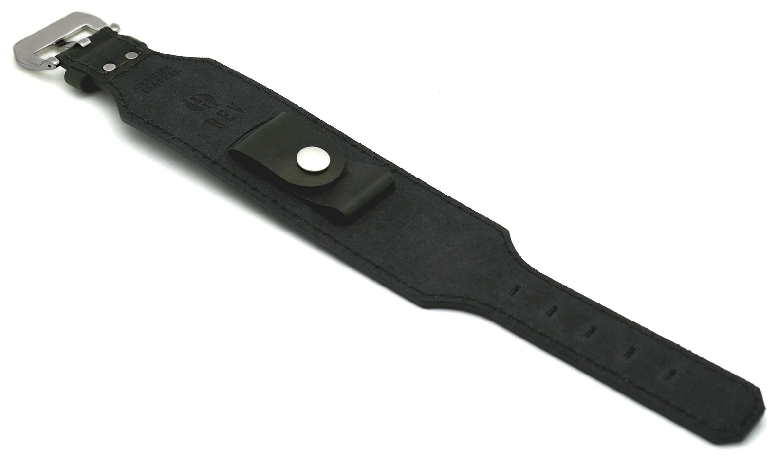 Casual Military Genuine Leather Strap Cuff Replacement Band – 18 mm to 24 mm …