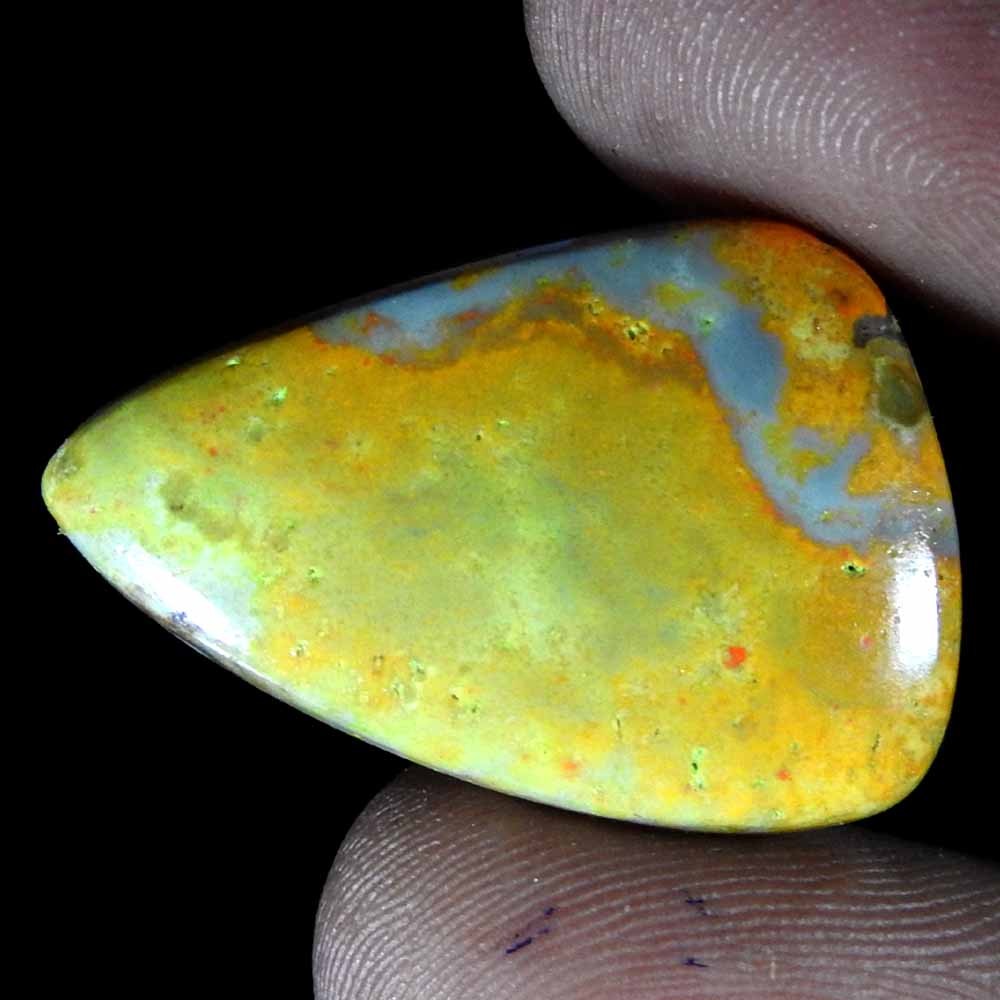 18.95 cts Natural Designer Bumble Bee Jasper Fancy Cab+ 29x19x4 Loose Gemstone