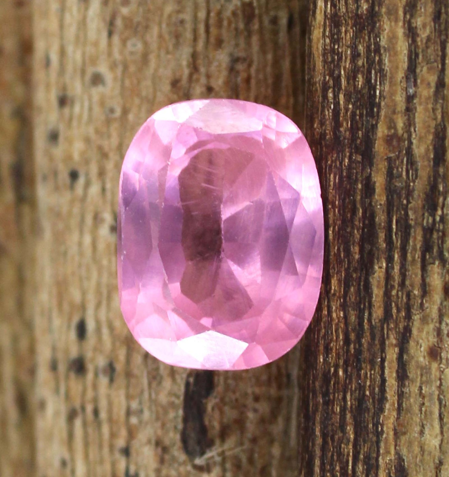 Srilankan Natural Pink Spinel 10.45 Ct/12 mm Cushion Gemstone Certified T36524
