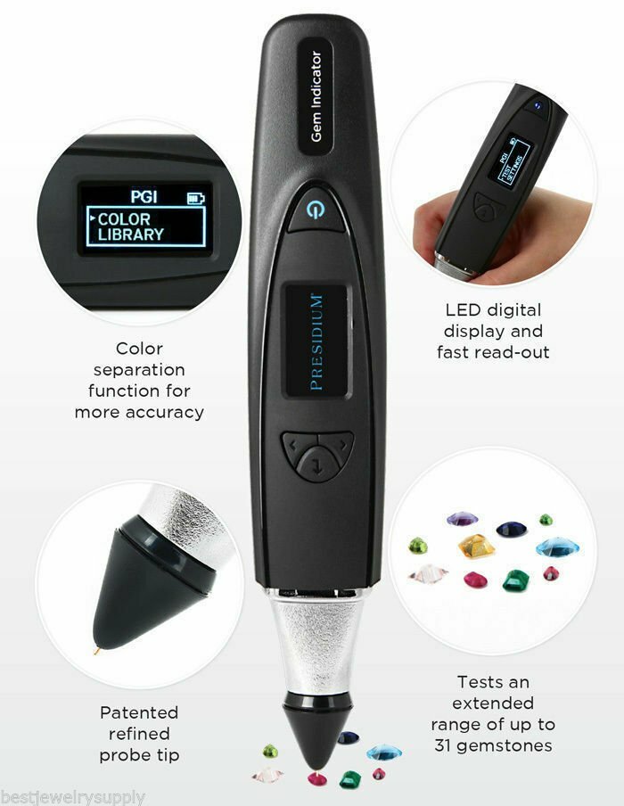 Presidium GEM Indicator PGI – Colored Gemstone Diamond Tester – NEW