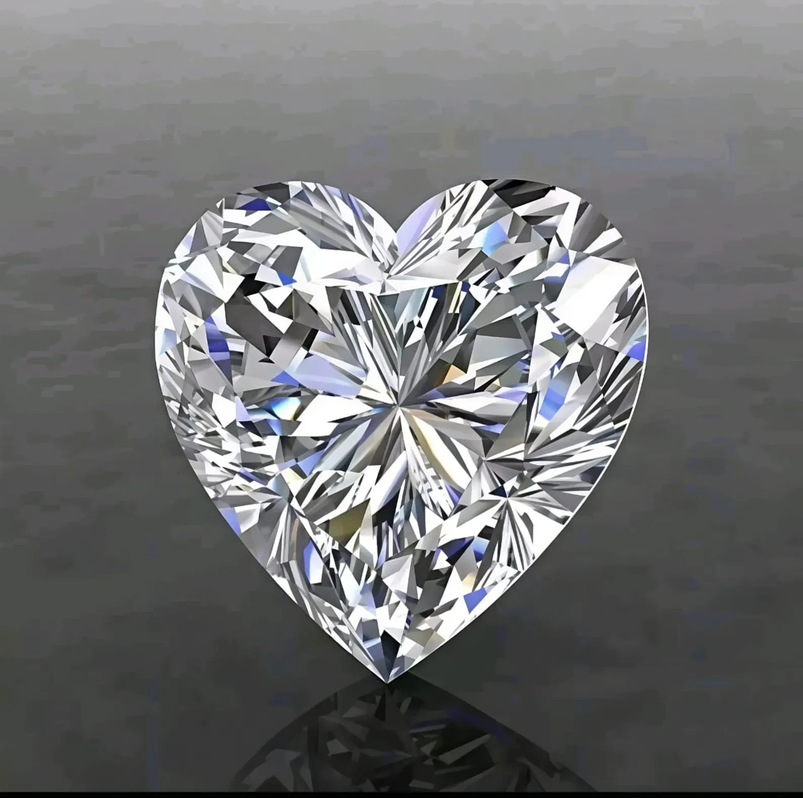 2 CT Heart Cut D Color VVS1 Clarity Loose Lab Grown Moissanite Diamond 8MM Gems