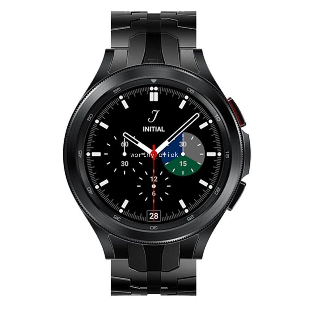 For Galaxy Watch 6 5 4 44/40 Classic 43/47m 5 pro 45mm Titanium Metal Band Strap