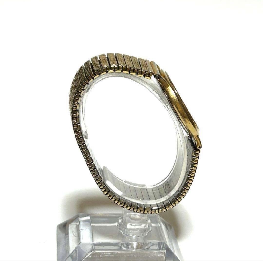 SEIKO Spirit 5E21-6C00 Gold Quartz Wristwatch Battery Replaced Working