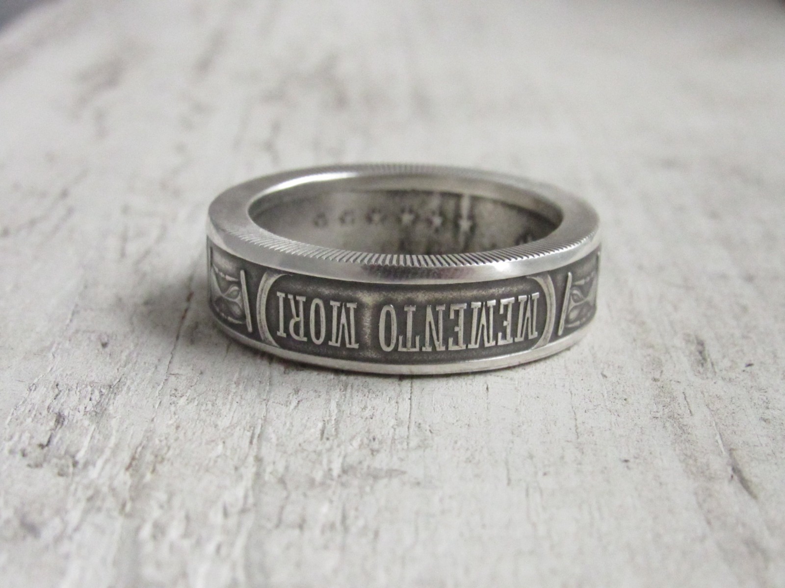 Memento Mori Coin Ring – Memento Mori – Memento Mori Souvenir – 999 Fine Silver