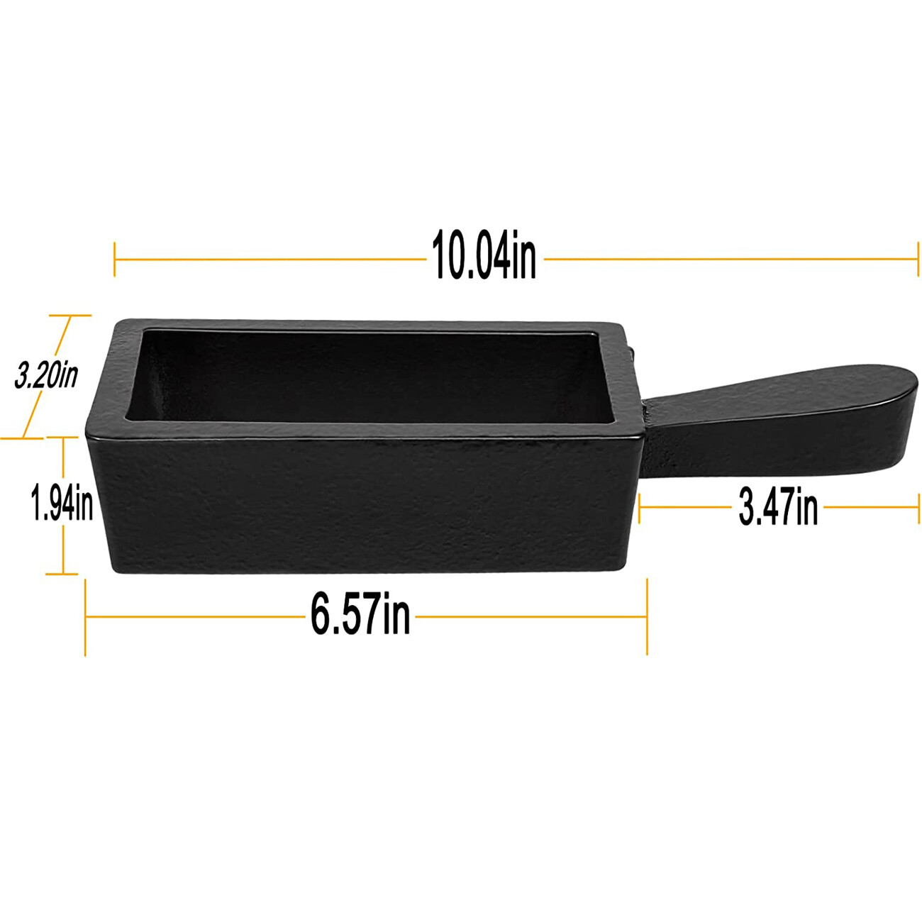 100 oz Cast Iron Loaf Bar Ingot Mold Melting Casting Gold Silver Copper Scrap