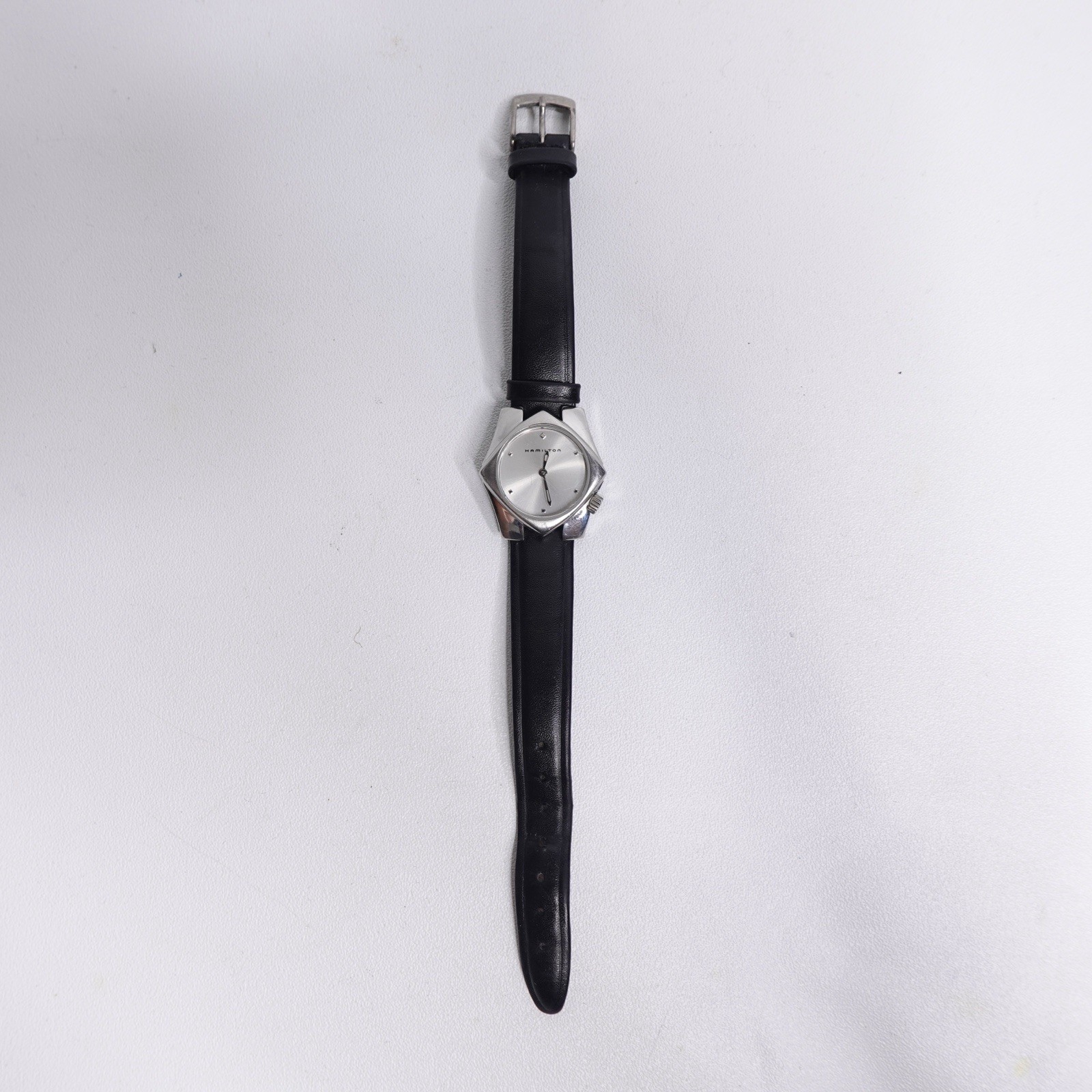 Hamilton Stardom 6357 Ladies Wristwatch Quartz 27mm Black Leather Band