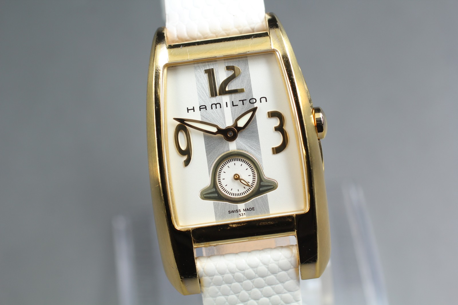 Rare [Exc+5] HAMILTON New Brooke H334310 Quartz Small Second Ladies Swiss Watch