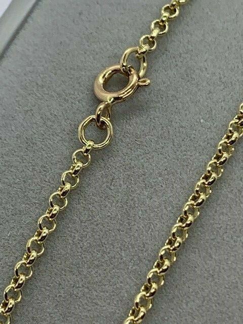 9ct Yellow Gold Solid 2.25mm Belcher Round Link Chain 22″ / 55cm (GBBL22)