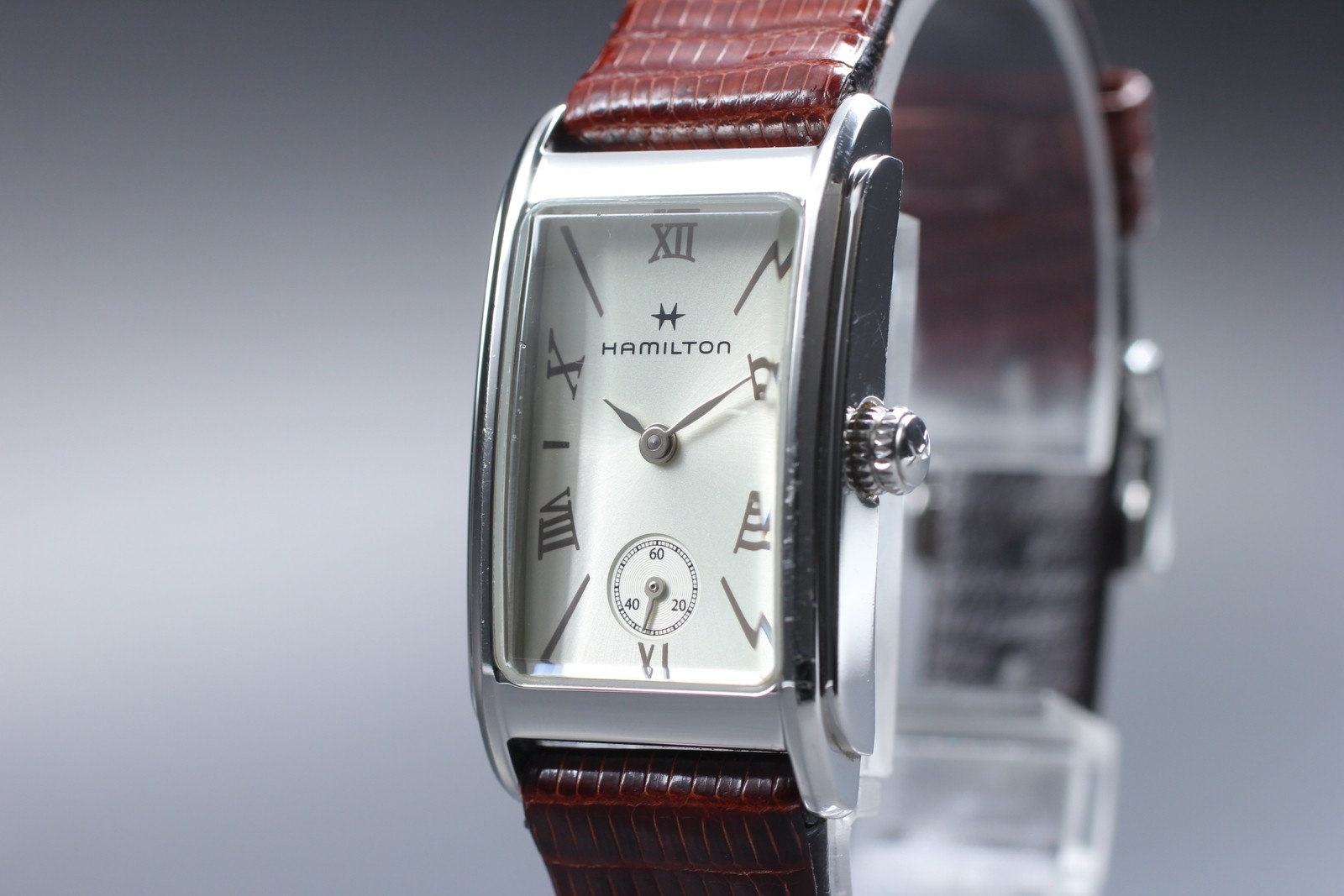 [Exc+5] Hamilton Ardmore H112210 Silver Women’s Square Quartz Watch From JAPAN