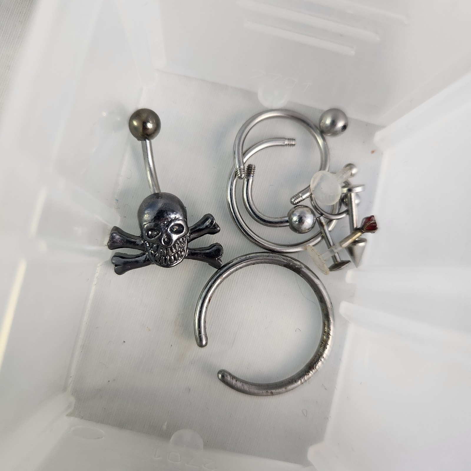Vintage Body Jewelry Piercing HUGE Lot – Ear, Nose, Nipple, Lip Etc….