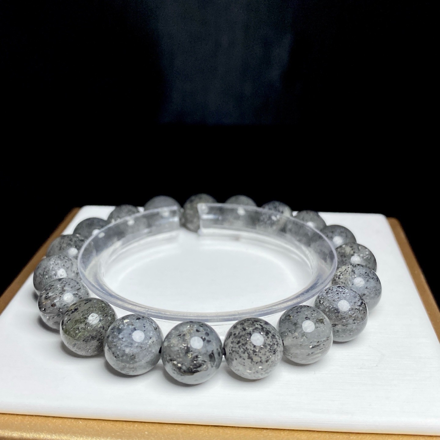 10.8mm Natural Super Seven 7 Black Mica Crystal Quartz Stone Bracelet