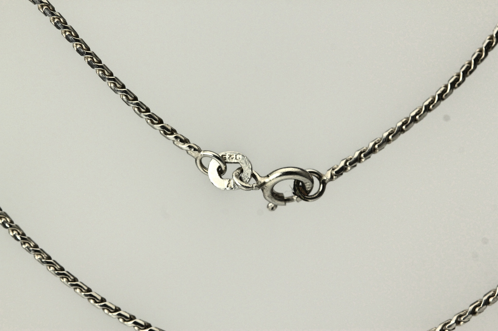 925 Sterling Silver 9″ Thin Bead Chain with Spring Ring Clasp 2.4grams (BR2942)