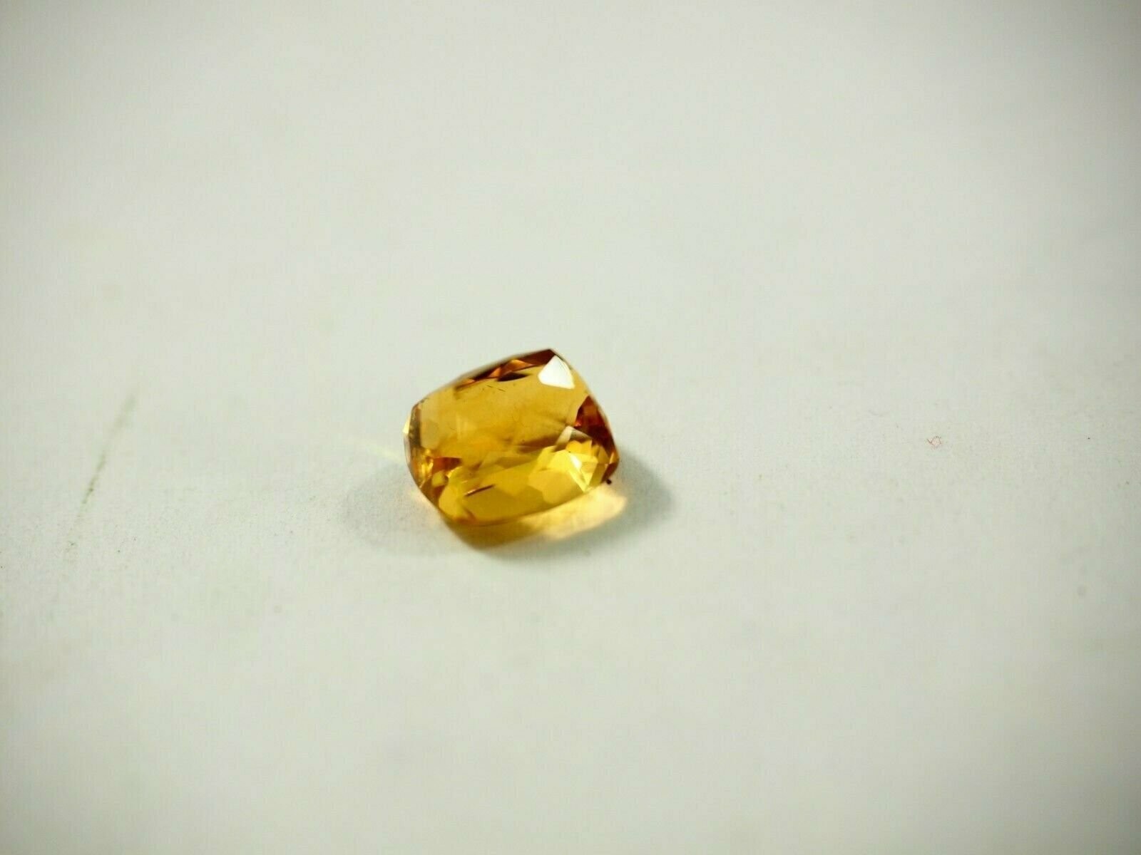 6.30 carat Golden Citrine Rectangle Shape Gemstone 10.1 x 10.9 x 7.9mm