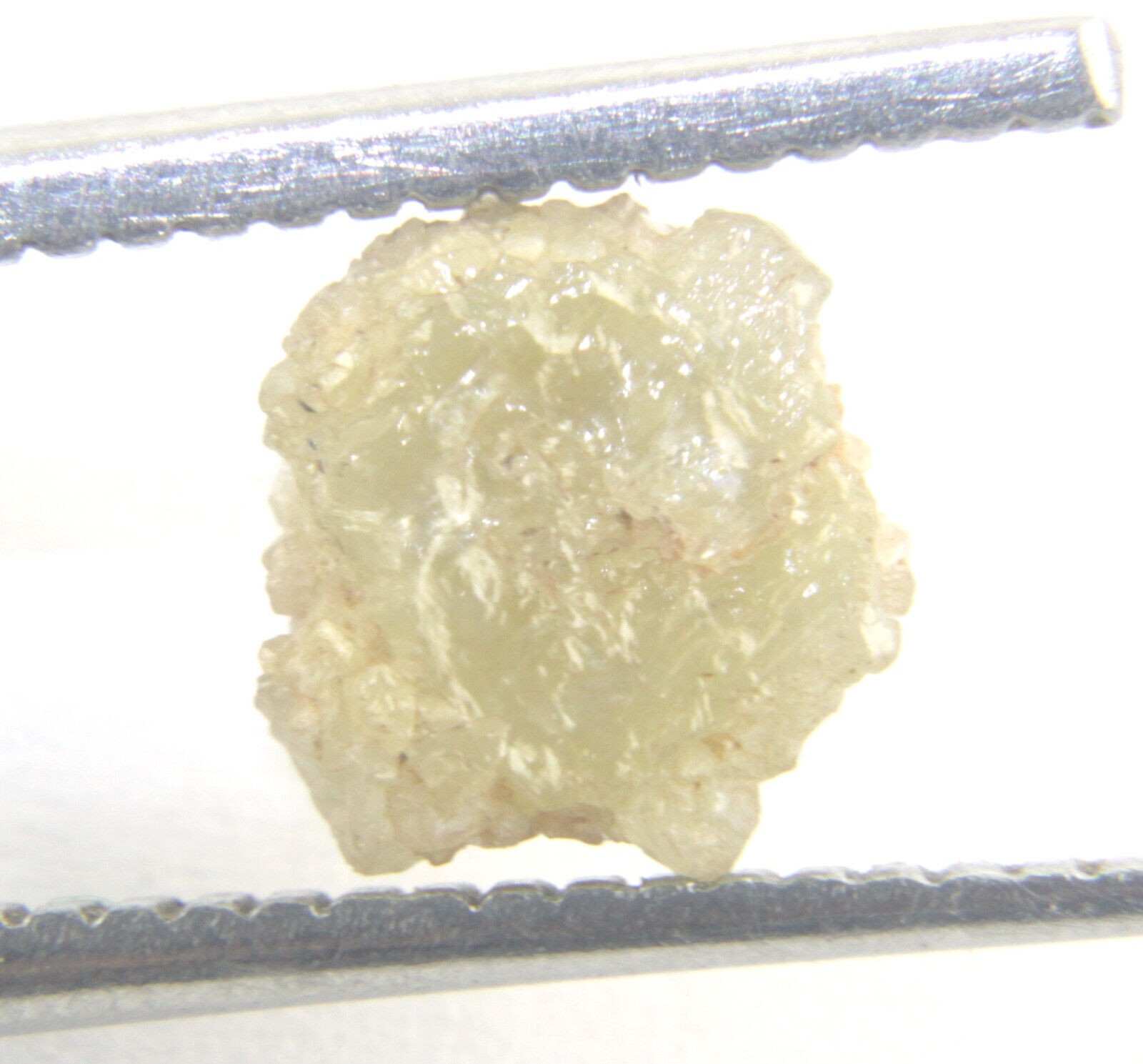 1.68 CTS NATURAL REAL RAW UNCUT GREY ROUGH DIAMOND 8.09×7.69×4.45 MM