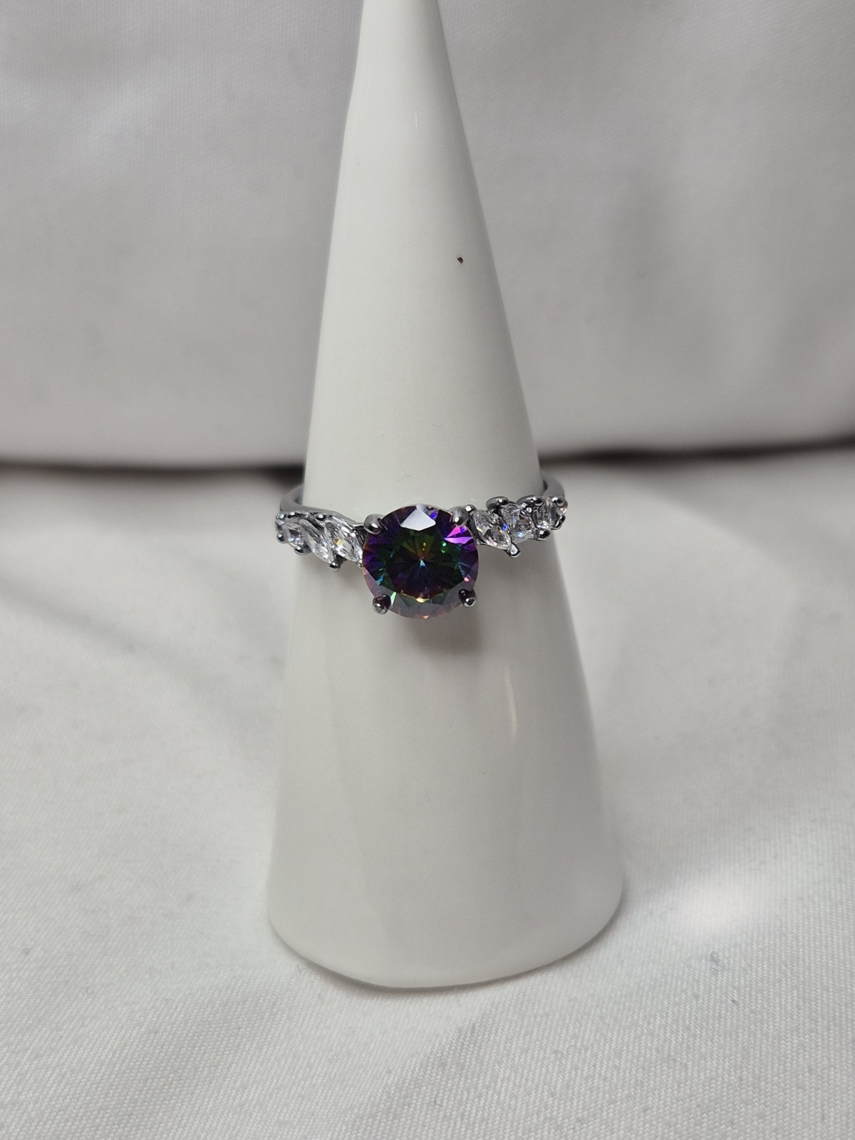 Bomb Party June Ring Size 9 “Whirwind Love” Alexandrite On Hematite