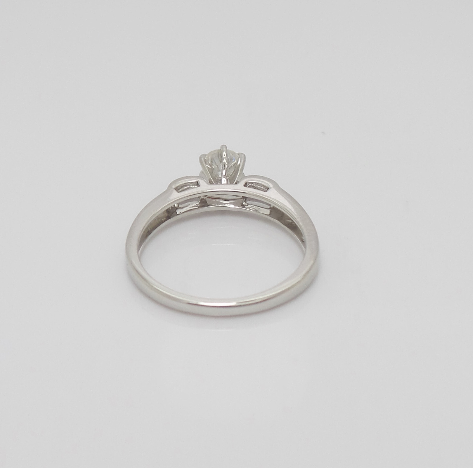 1/2 Natural Diamond Anniversary Engagement Wedding Band Ring 14K White Gold