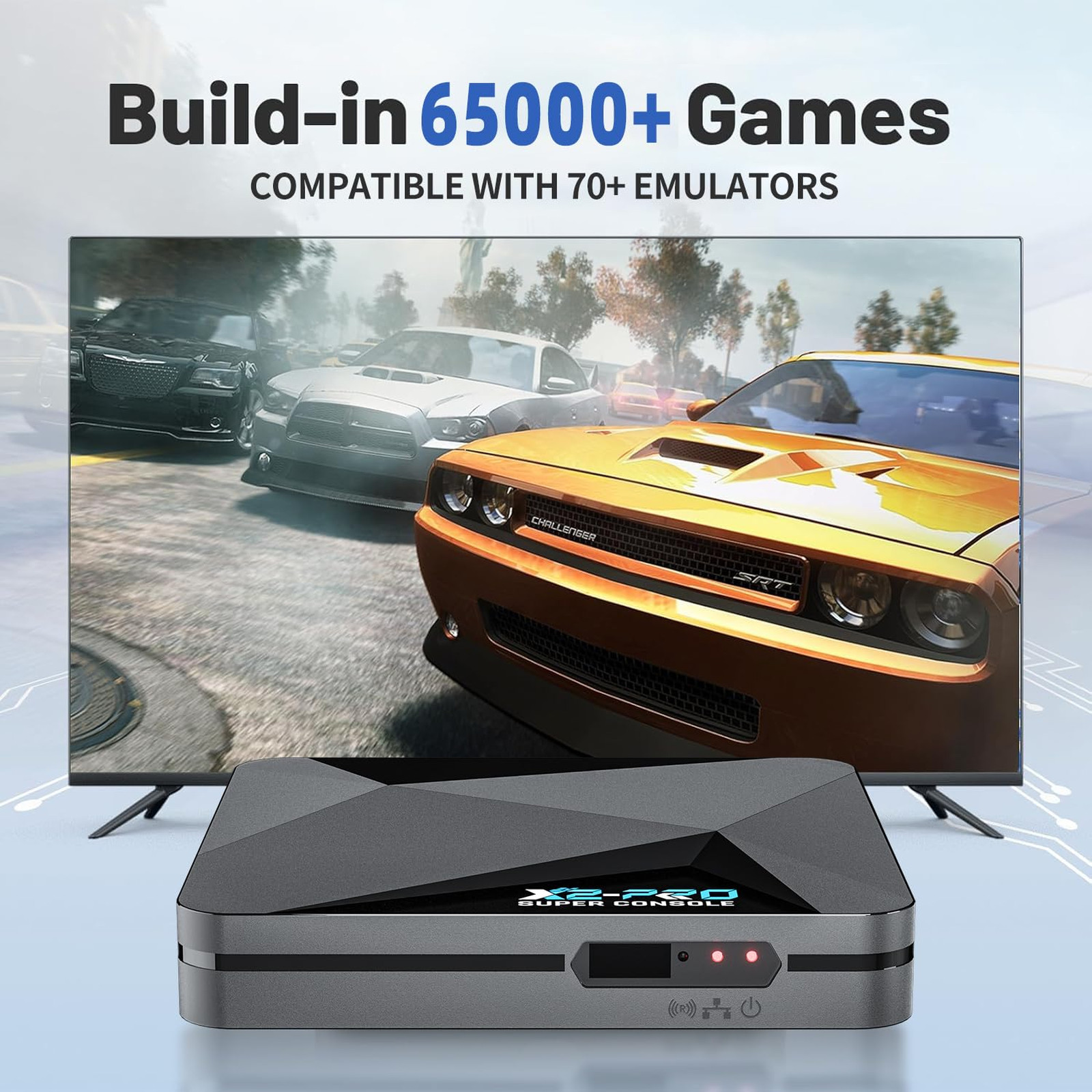 Game Console with 65000 Plus Games EmuELEC Android 9.0 2 Controllers
