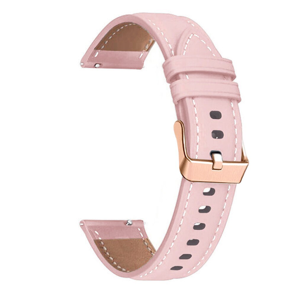 20mm Leather Strap For Samsung Galaxy Watch 7 6 4 44 40mm 5 Pro 45mm Active Band