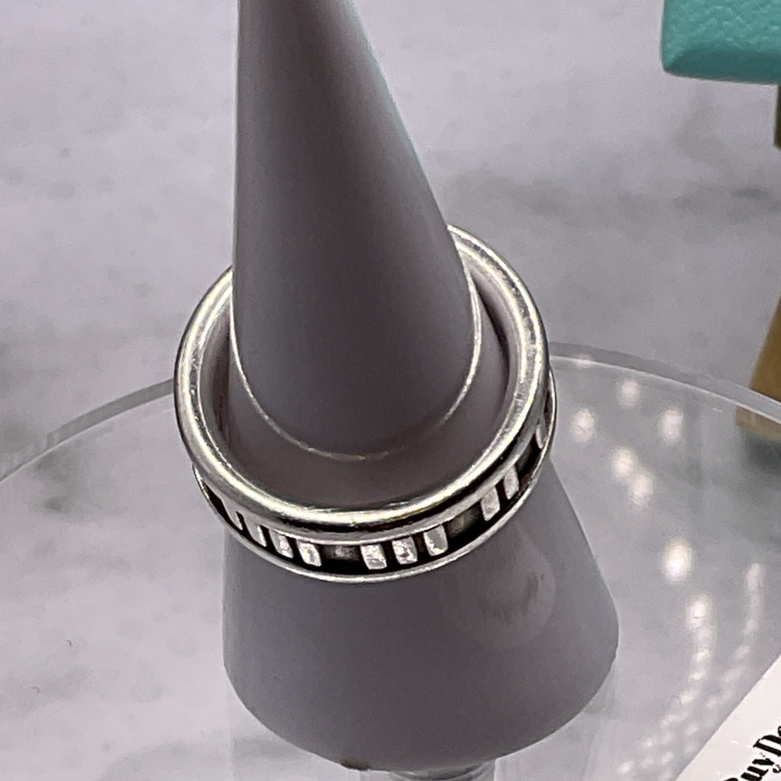 Tiffany & Co. 925 Atlas Ring. UK: K US: 5, U:50 .boxed & Pouch. 6.2mm Band.