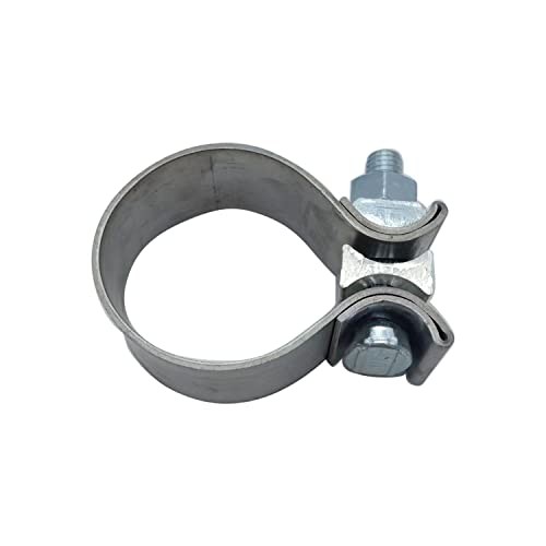 1 Pair 2pcs SHLPDFM 2″ Stainless Steel T409 Narrow Band Exhaust Clamp Lap