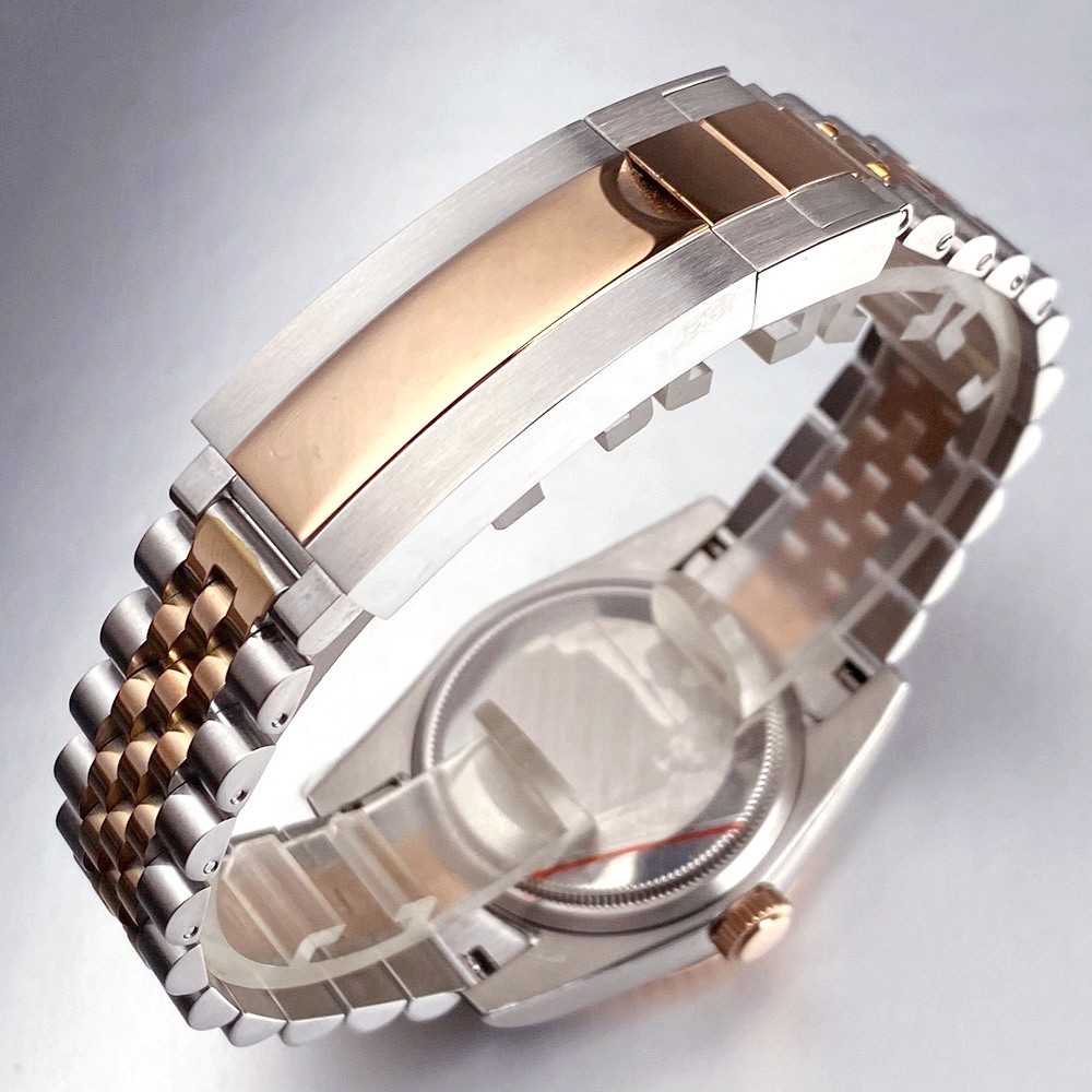 Tandorio 39mm Two-tone Sapphire 20ATM Luminous Automatic Japan NH35 Men Watch