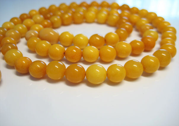 Genuine Round Butterscotch Amber Baltic Amber Necklace 19 icnhes !!!