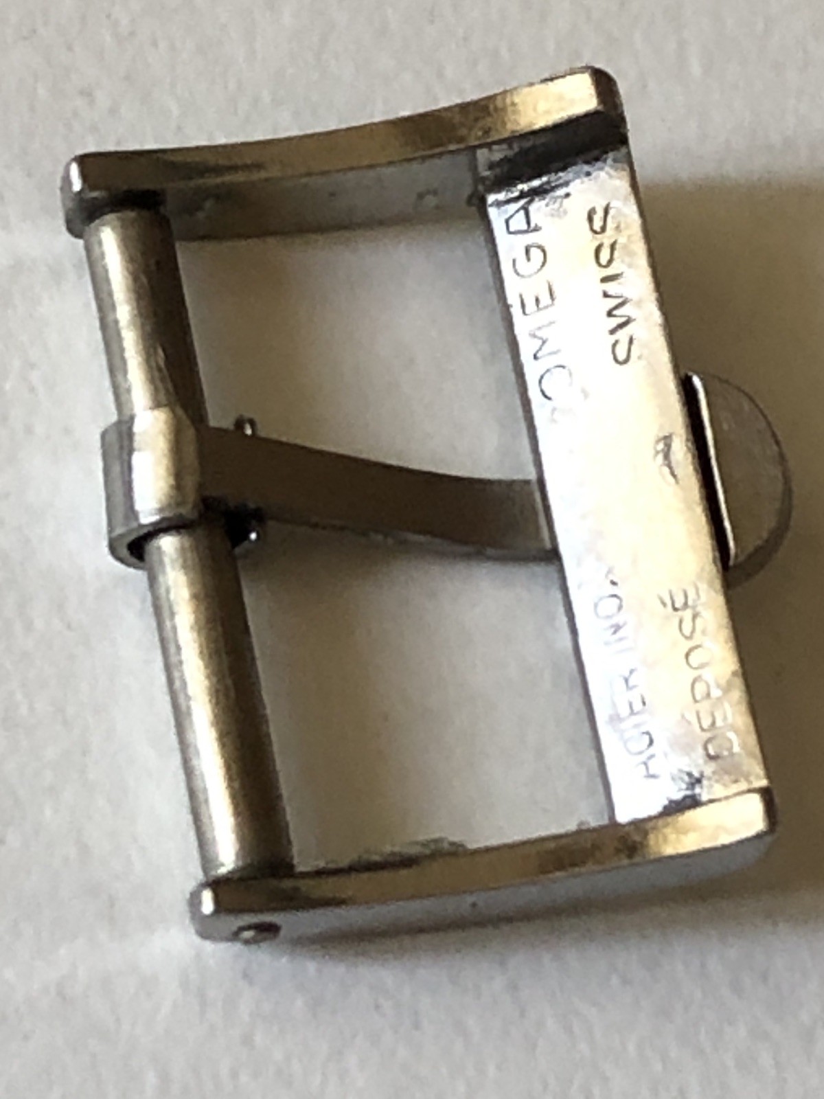 OMEGA 18mm Vintage orginal Wristwatch Buckle – Silver