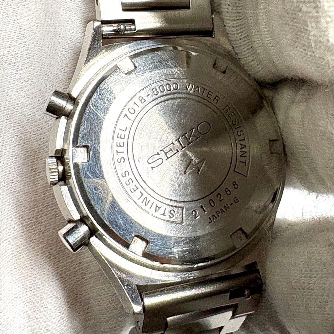 [B1P] Seiko 7018 8000 Automatic Flyback Chronograph 23J Jan 1973 [x7r]
