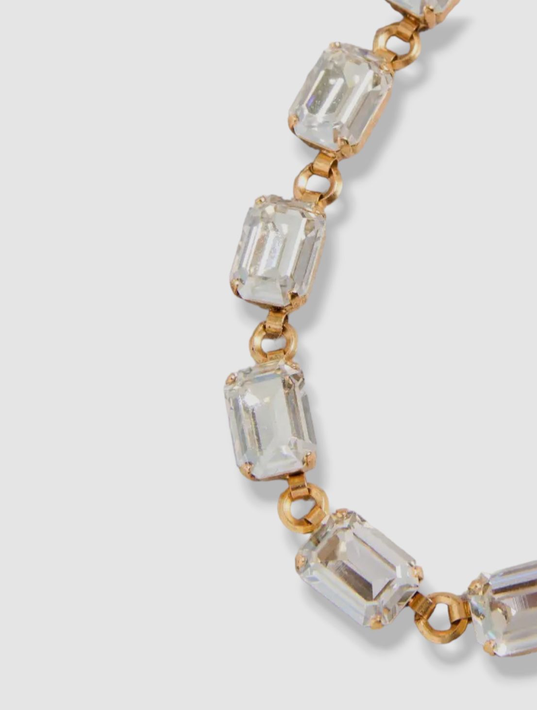 $360 Elizabeth Cole Women’s 24k Gold Plated Lansbury Crystal Collar Necklace