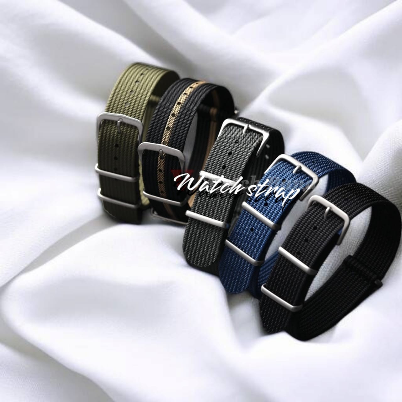 Correa de Nylon Acanalado 18/20/22mm para Reloj Militar Unisex – Pulsera Resiste