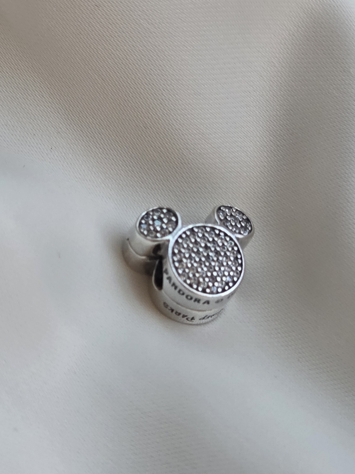 Pandora Disney Parks Mickey Icon Pavé Clip Charm