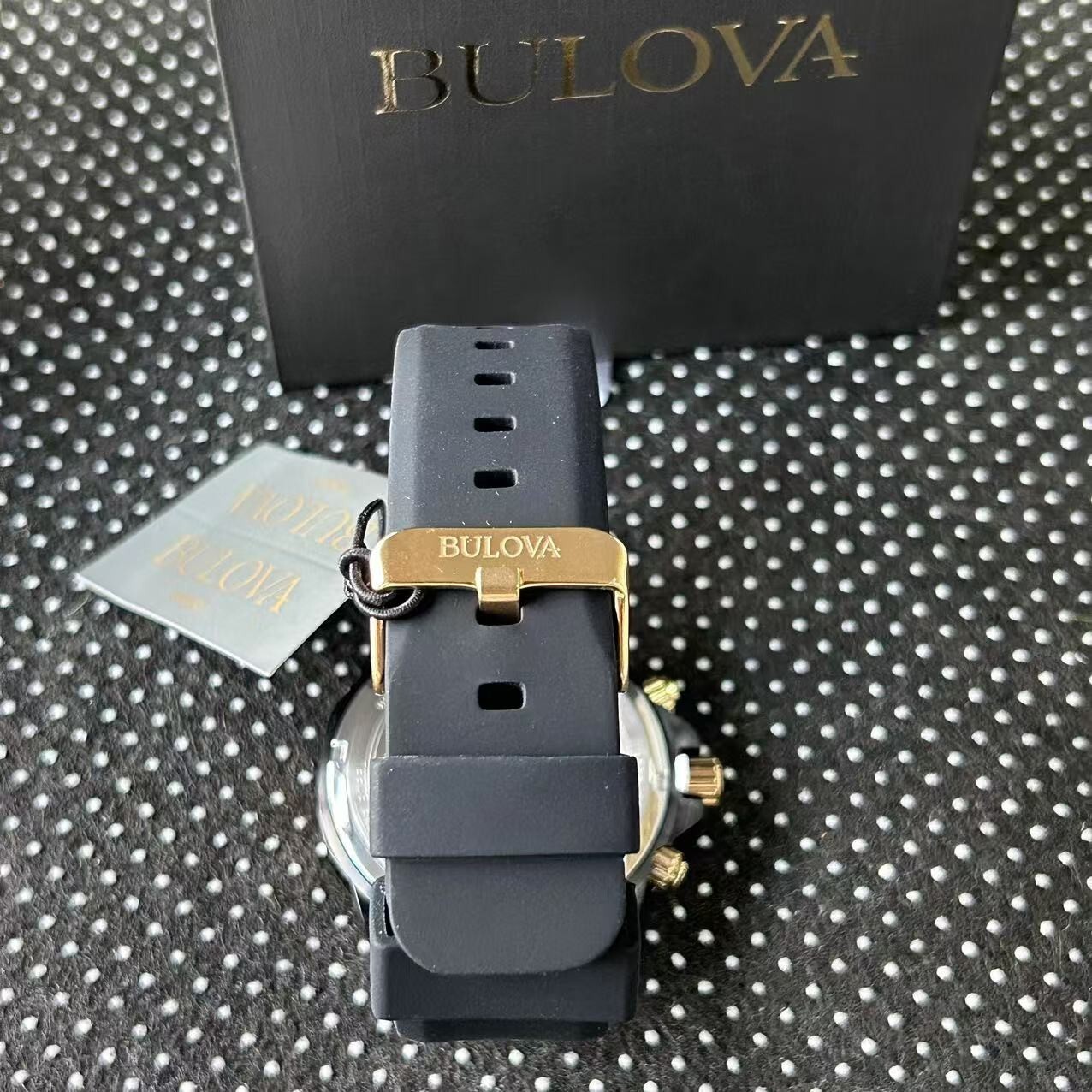 Bulova Marine Star 98B278 Men’s Quartz Chronograph Watch Black Dial 44MM 98B278