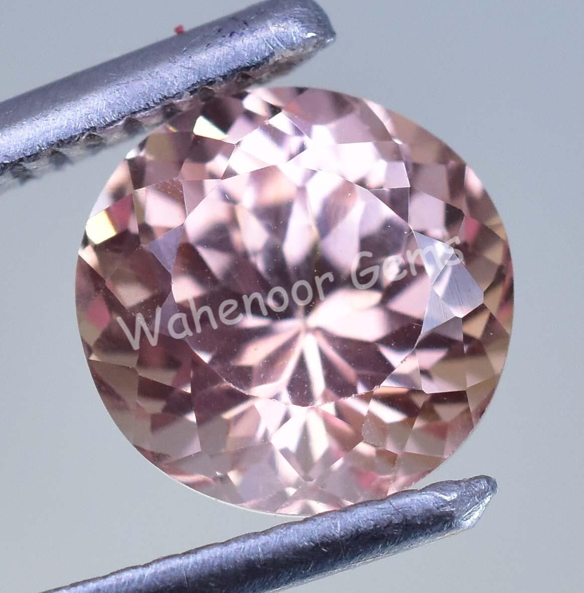 Natural Poudretteite Pinkish Round 3.95 Ct FLAWLESS Certified Loose Gemstone