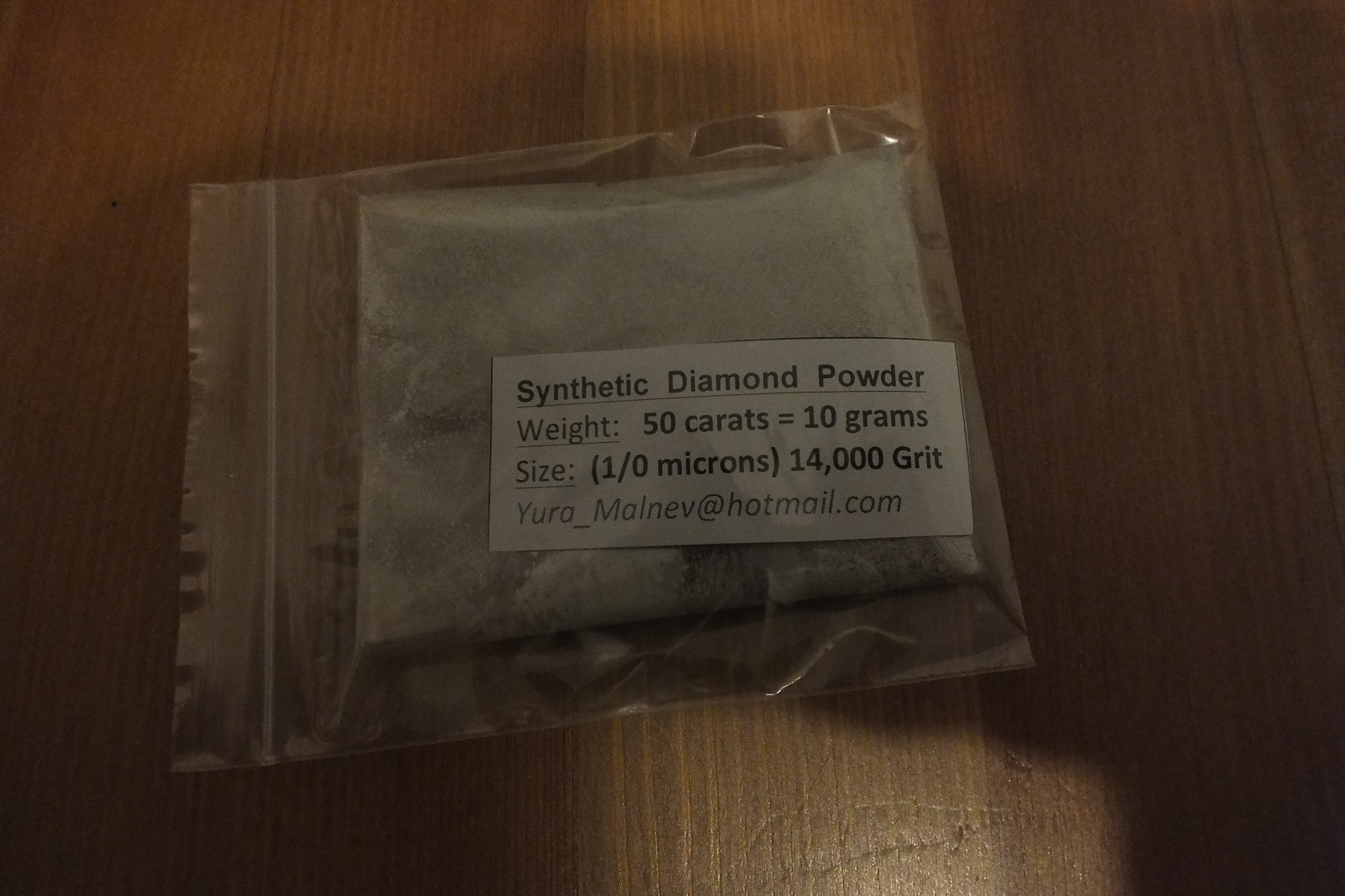 Diamond Powder Polishing Size 200.000 to 400 Grit, Mesh Weight 50 cts = 10 Gram