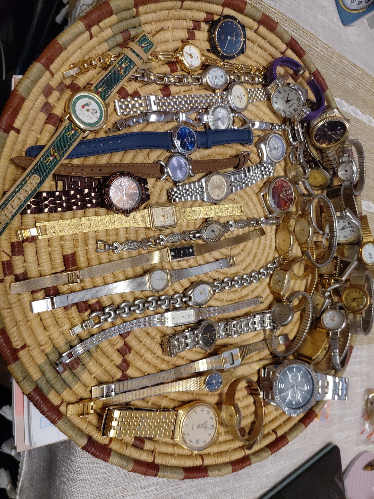 Watch Time Piece Wristwatch Lot Variety Citizen,timex,consort,seiko,armitron Etc