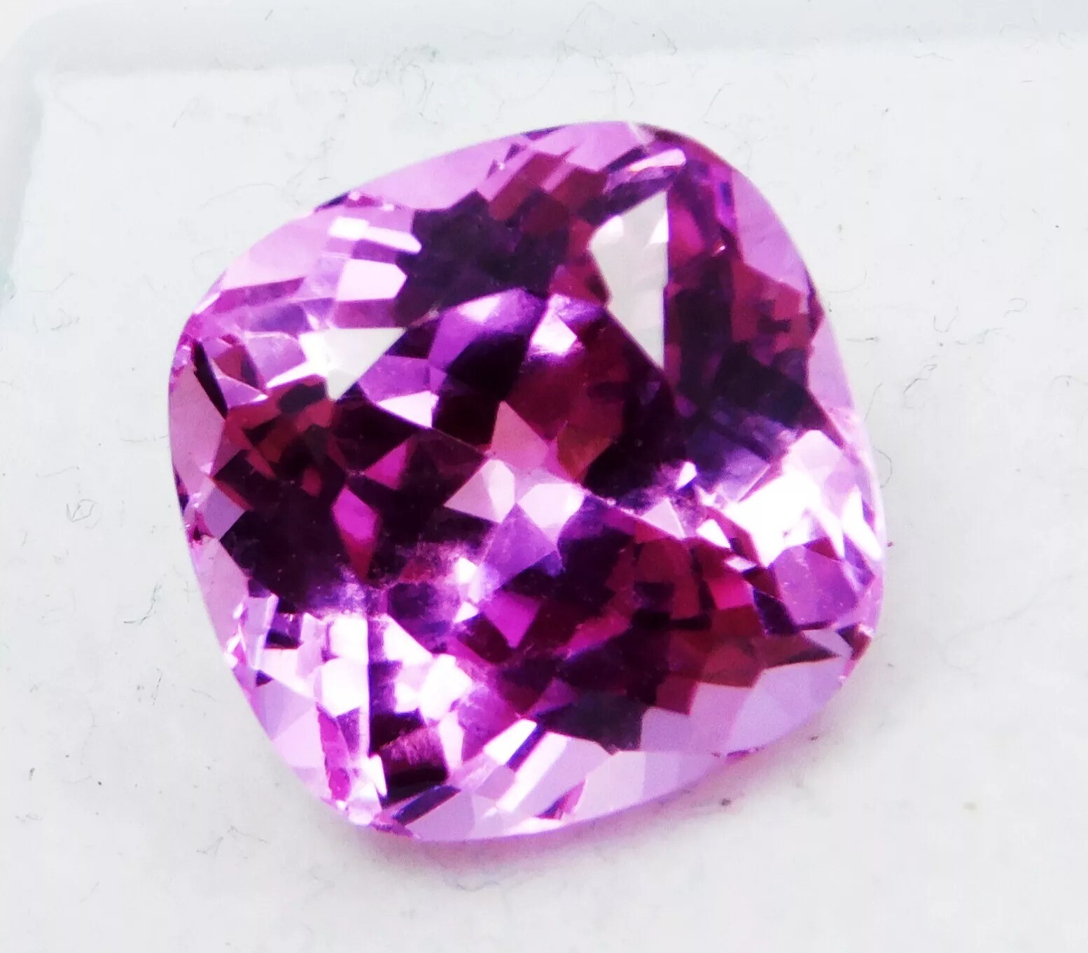Gorgeous Natural Pink Kunzite EGL Certified 10-12 Ct Radiant Cut Loose Gemstone