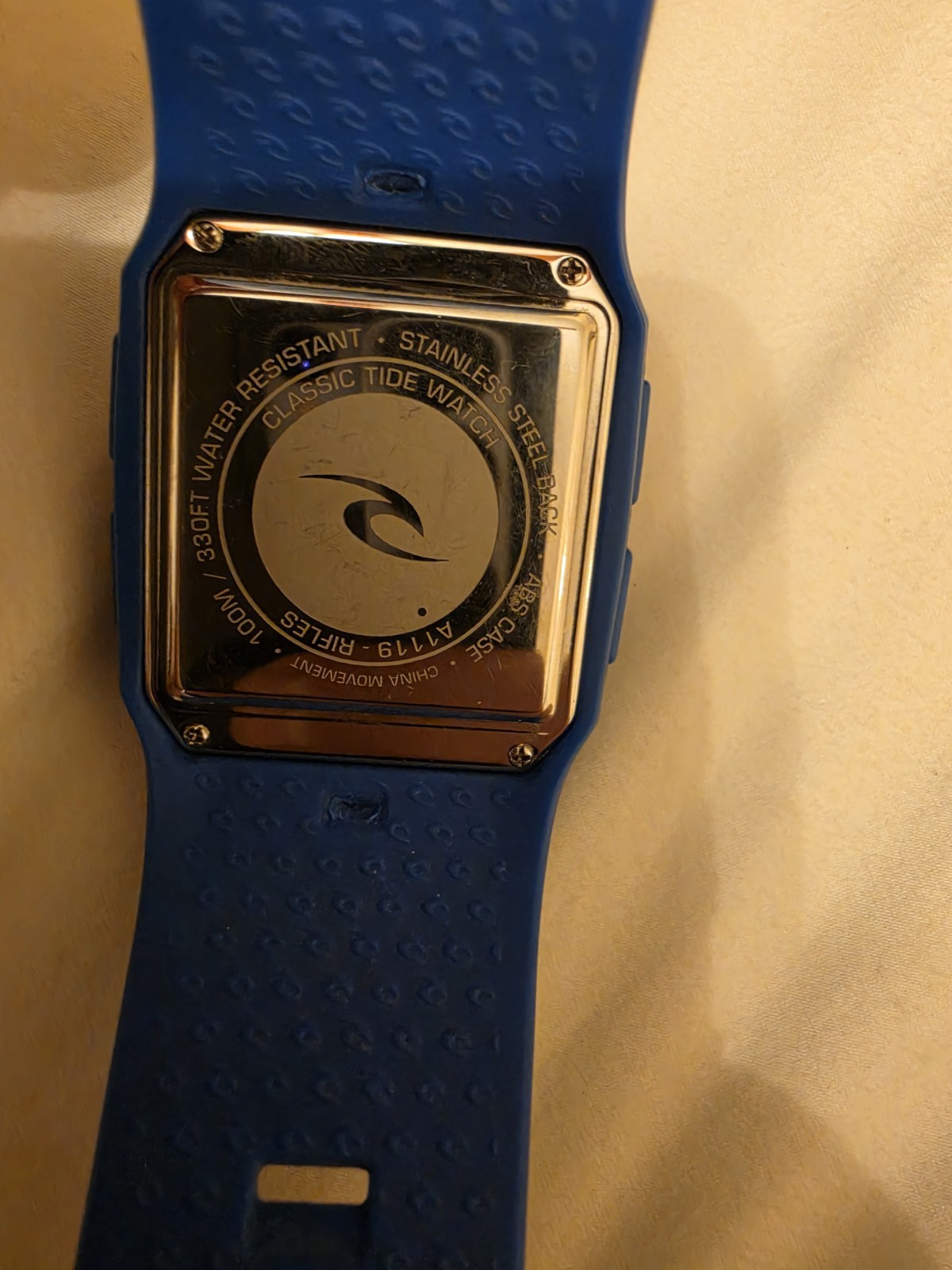 Rip Curl Tide Watch Blue Lcd Surf Great Condition A1119 New Battery. Awesome