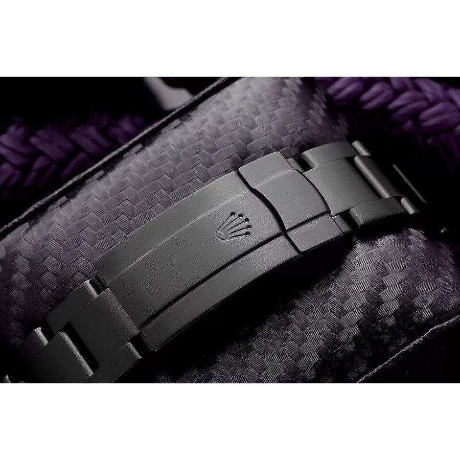 Rolex Oyster Perpetual 114300 Black Dial Black PVD/DLC Coated Steel Watch